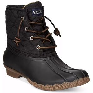 Sperry Saltwater Quilted Duck Booties